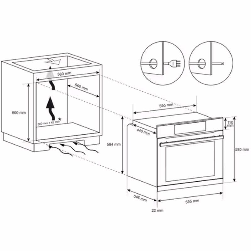 Духова шафа Haier HWO60SM6B5BH