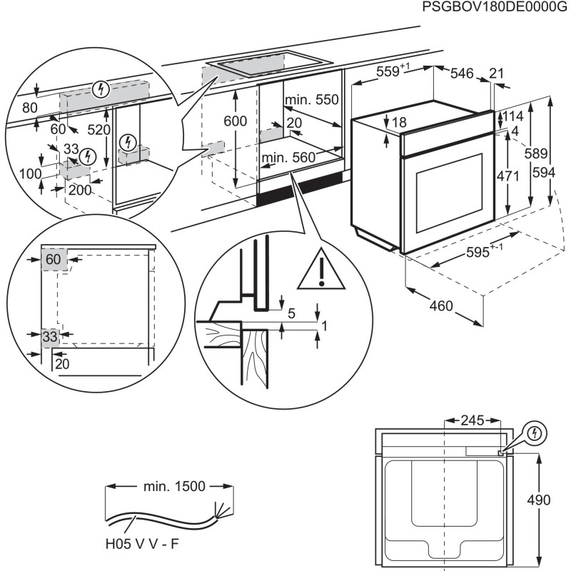 Духова шафа ELECTROLUX EOA9S3SH