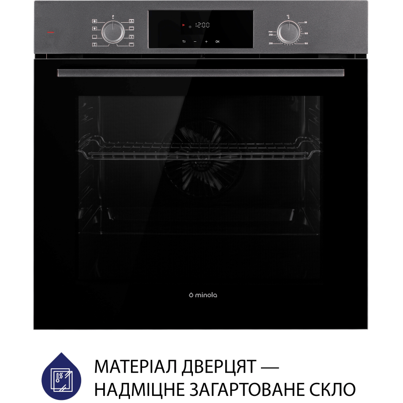 Духова шафа Minola EOD 6804 Platinum Gray