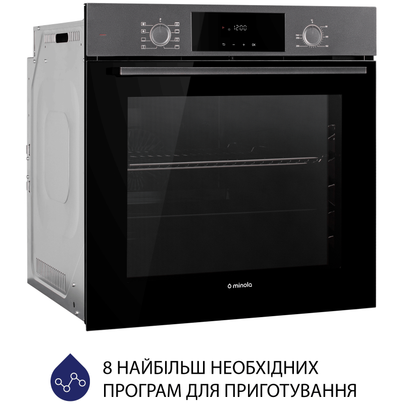Духова шафа Minola EOD 6804 Platinum Gray
