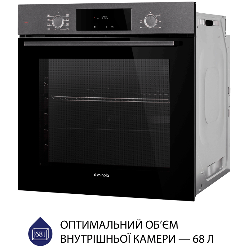 Духова шафа Minola EOD 6804 Platinum Gray
