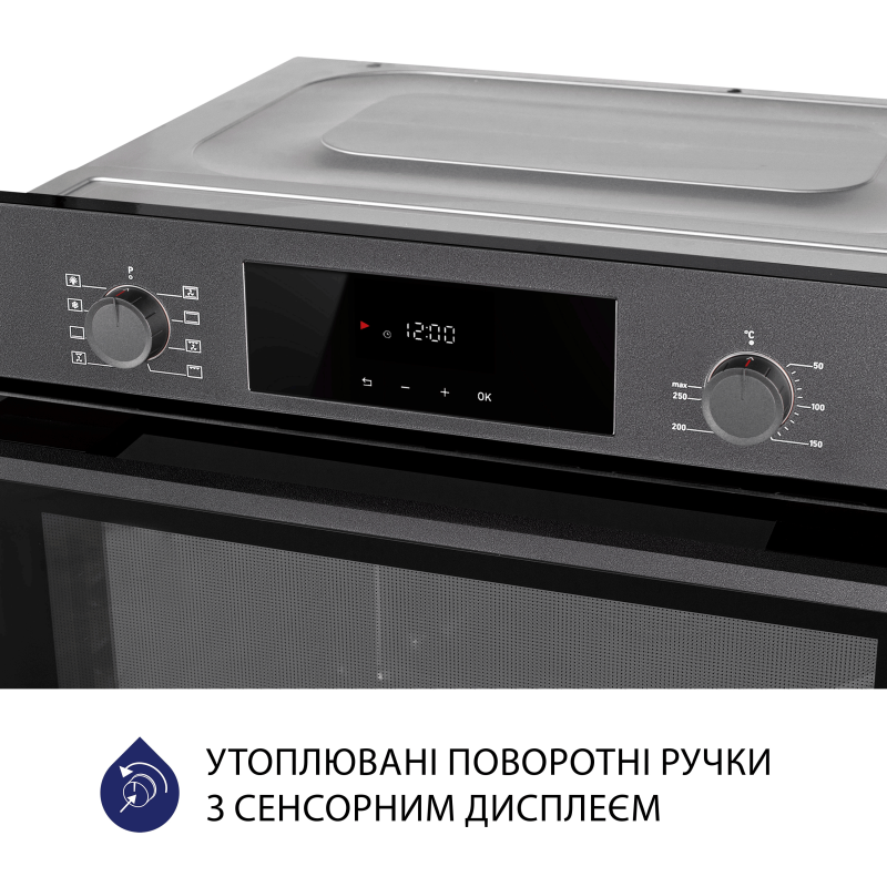 Духова шафа Minola EOD 6804 Platinum Gray