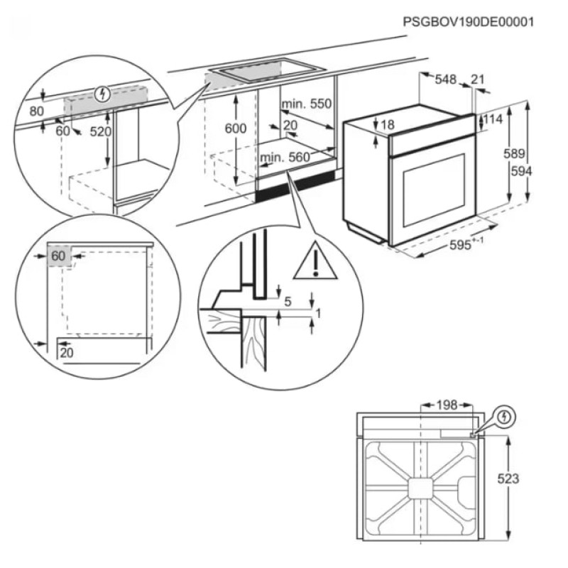 Духова шафа ELECTROLUX LOE8F38V