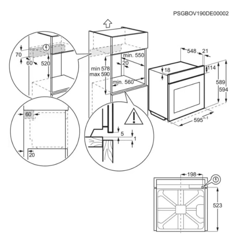 Духова шафа ELECTROLUX LOE8F38V
