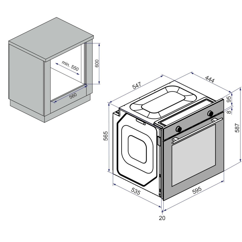 Духова шафа Minola EOD 6814 BL