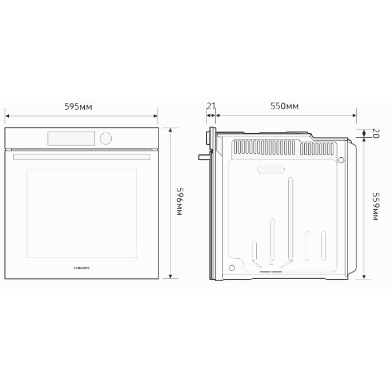 Духова шафа Samsung NV7B5645TAK