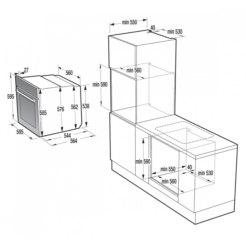 Духова шафа Gorenje BSA6138B