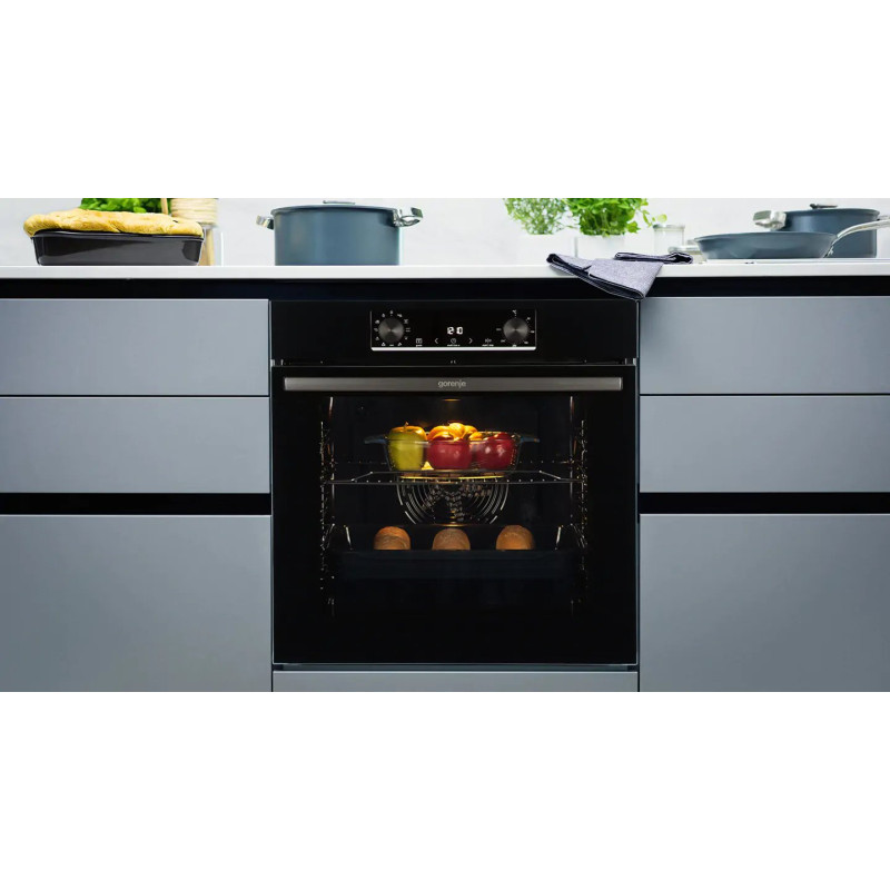 Комплект Дух.шафа + Вар.поверхня газ. Gorenje BO6735E02BK + G641EB