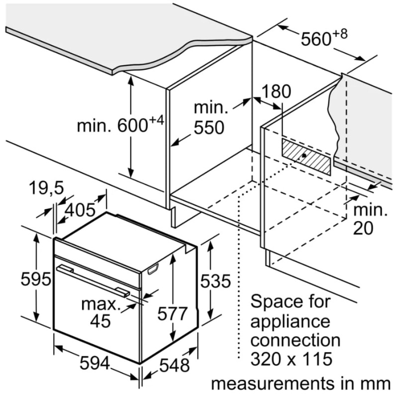 Духова шафа Bosch HBG7341B1