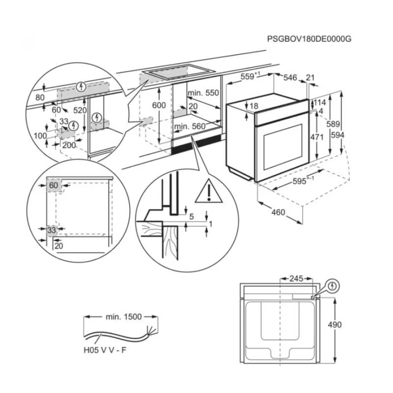 Духова шафа ELECTROLUX KOBBS39H