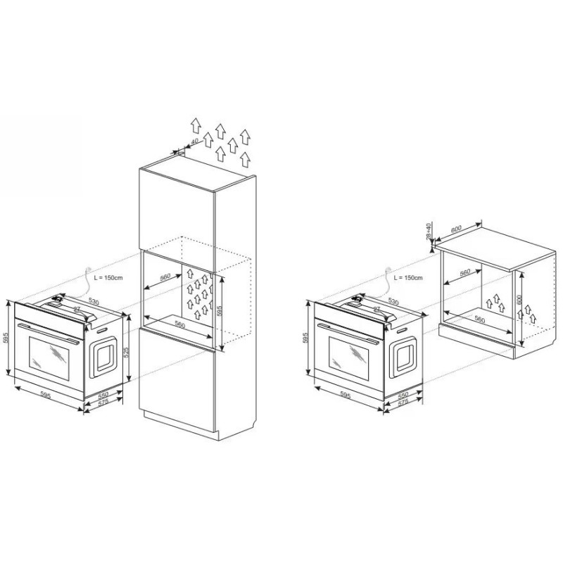 Духова шафа Hansa BOES68463