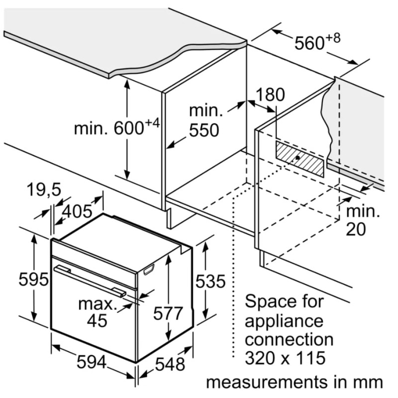 Духова шафа Bosch HBG7361B1