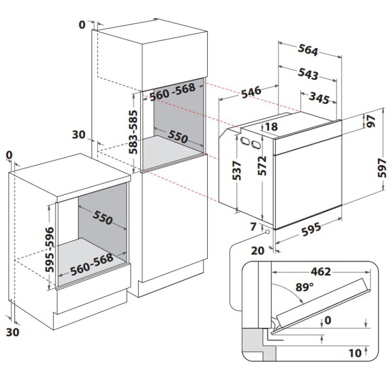 Духова шафа Whirlpool WOI11P8FHT2SBAF