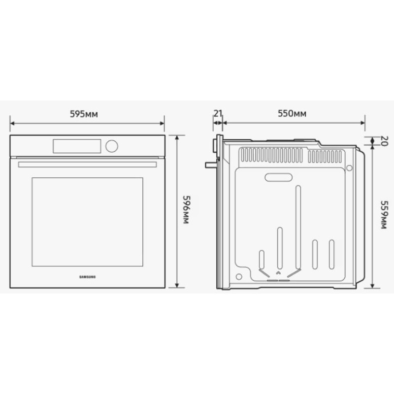 Духова шафа Samsung Bespoke NV7B6685AAN