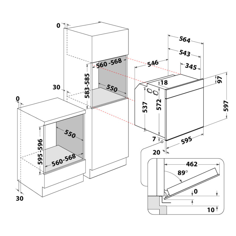 Духова шафа Whirlpool WOI78HT1SXA