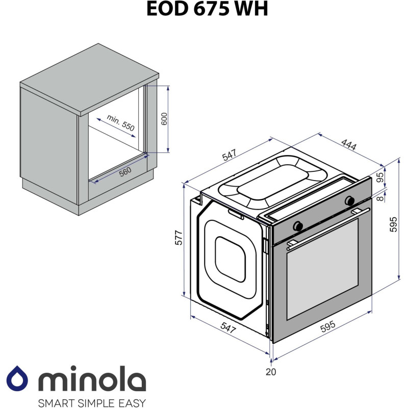 Духова шафа Minola EOD 675 WH