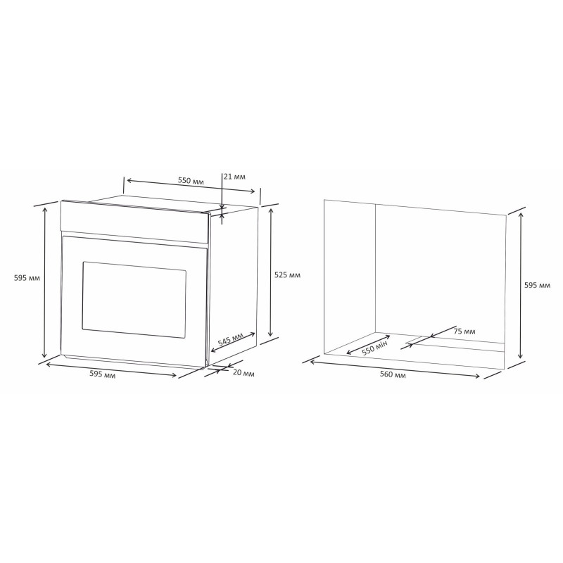 Духова шафа Eleyus DIANA 6006 WH