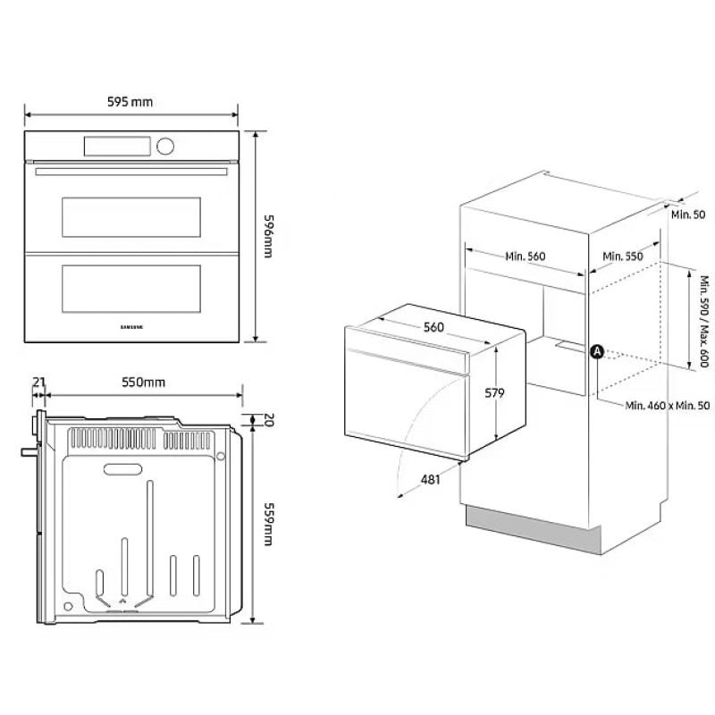 Духовка Samsung NV7B4345VAK/WT