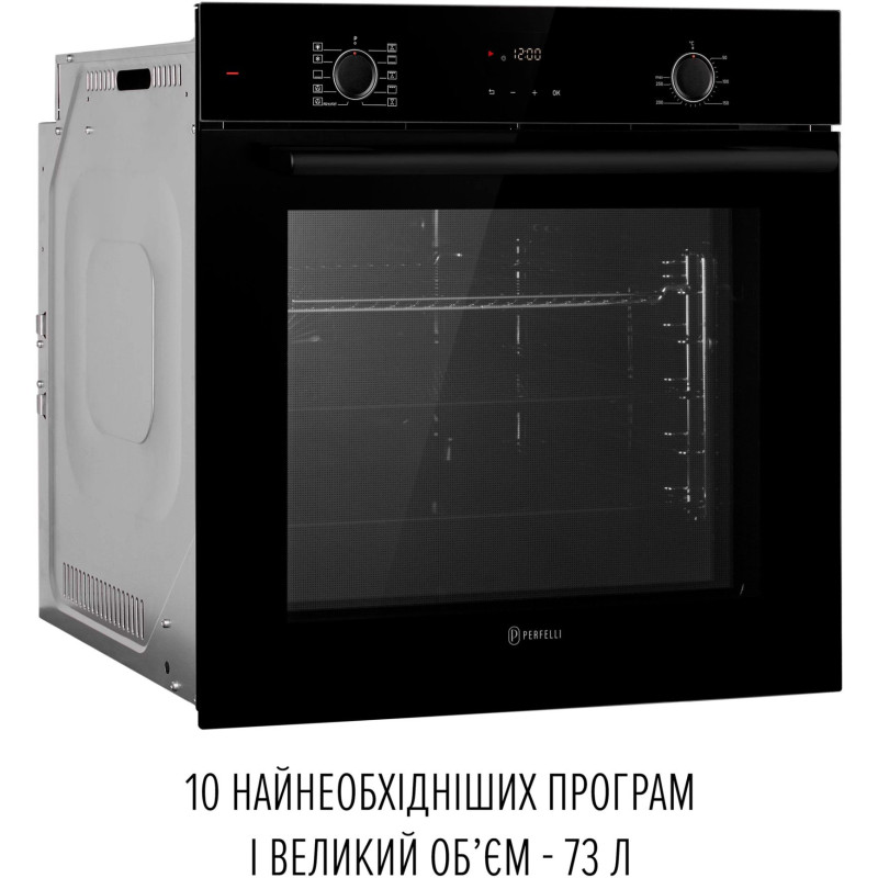 Духовка perfelli perla 6d10i nero