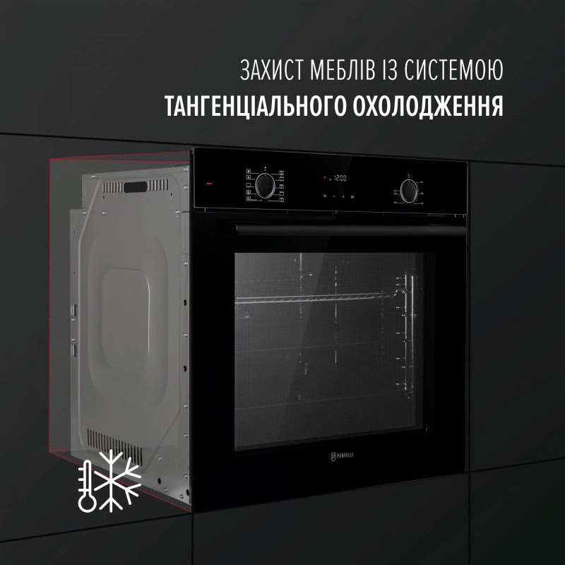 Духовка perfelli perla 6d10i nero