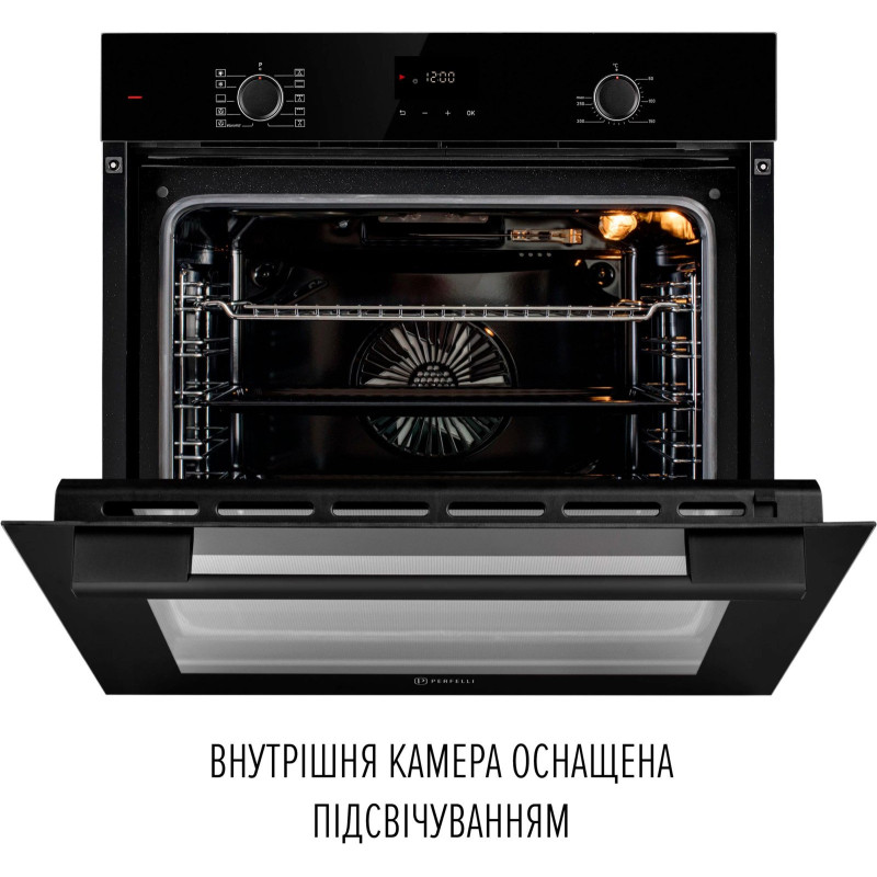 Духовка perfelli perla 6d10i nero