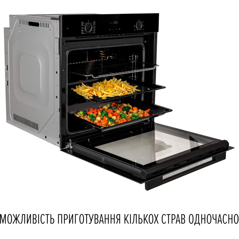 Духовка perfelli perla 6d10i nero