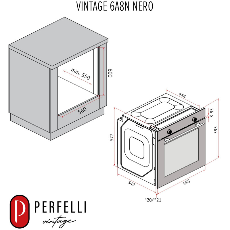 Perfelli Vintage 6a8n nero good