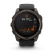 Смарт-годинник Garmin Fenix8 51mm SolarSapphire CarbonGray DLC Titanium w.Black/Pebble Gray S.Band (010-02907-11)