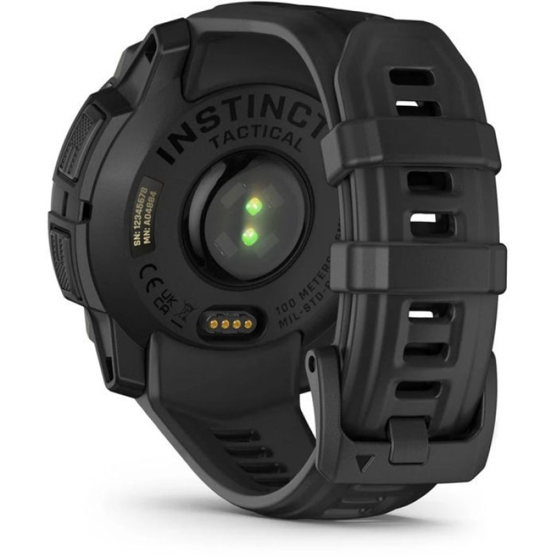 Смарт-годинник Garmin Instinct 3 45mm Solar Tactical Edition Black with Black Band (010-02934-50)