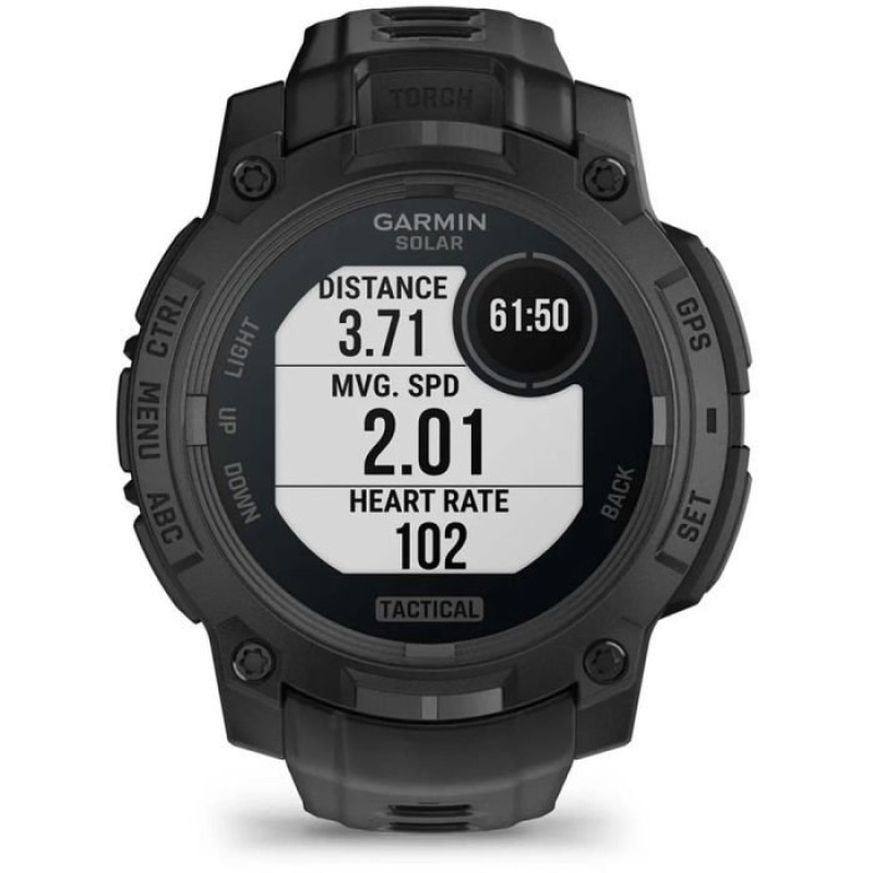 Смарт-годинник Garmin Instinct 3 45mm Solar Tactical Edition Black with Black Band (010-02934-50)