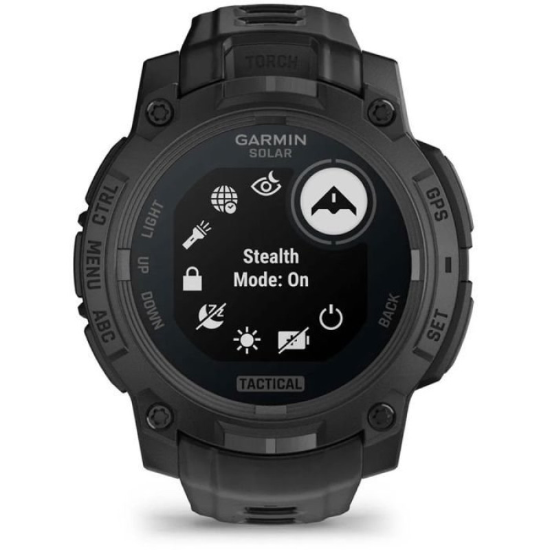 Смарт-годинник Garmin Instinct 3 45mm Solar Tactical Edition Black with Black Band (010-02934-50)