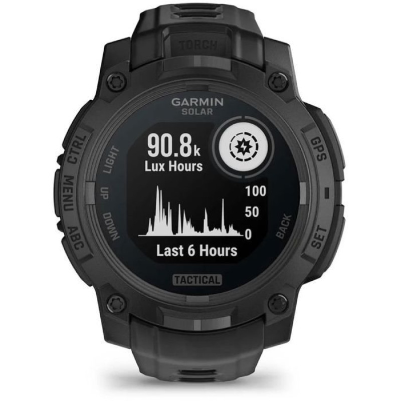 Смарт-годинник Garmin Instinct 3 45mm Solar Tactical Edition Black with Black Band (010-02934-50)