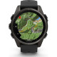 Смарт-годинник Garmin Fenix8 43mm AMOLED Sapphire CarbonGray DLC Tit.w.Black/Pebble Gray S.Band (010-02903-21)