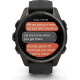 Смарт-годинник Garmin Fenix8 43mm AMOLED Sapphire CarbonGray DLC Tit.w.Black/Pebble Gray S.Band (010-02903-21)