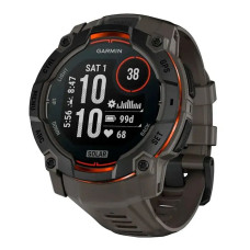 Смарт-годинник Garmin Instinct 3 50mm Solar Black with Charcoal Band (010-02935-00/40)