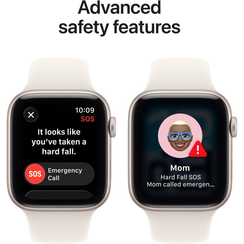 Смарт-годинник Apple Watch SE 3 GPS 44mm Starlight Aluminium Case with Starlight Sport Band - M/L (MEHJ4RK/A)