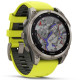 Смарт-годинник Garmin Fenix8 47mm Solar Sapphire Titanium w.Amp Yellow/Graphite Silicone Band (010-02906-21)