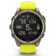 Смарт-годинник Garmin Fenix8 47mm Solar Sapphire Titanium w.Amp Yellow/Graphite Silicone Band (010-02906-21)