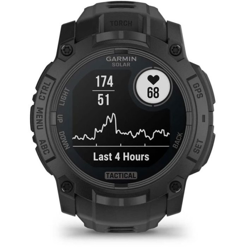 Смарт-годинник Garmin Instinct 3 Solar Tactical Edition 50 мм Black (010-02935-50)
