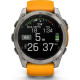 Смарт-годинник Garmin Fenix8 51mm AMOLED SapphireTitanium w.Spark Orange/Graphite Silicone Band (010-02905-11)
