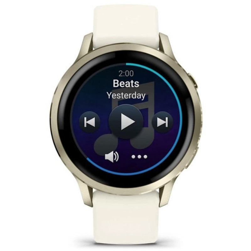 Смарт-годинник Garmin Venu 4 41mm Lunar Gold with Bone Silicone Band (010-03013-00)