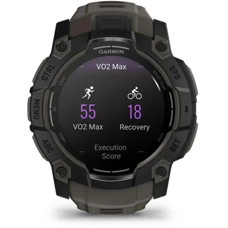 Смарт-годинник Garmin Instinct 3 Tactical Edition 50 мм AMOLED Black (010-03020-50)
