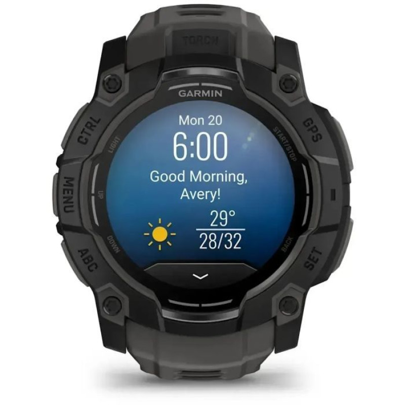Смарт-годинник Garmin Instinct 3 Tactical Edition 50 мм AMOLED Black (010-03020-50)