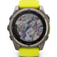 Смарт-годинник Garmin Fenix8 51mm Solar Sapphire Titanium w.Amp Yellow/Graphite Silicone Band (010-02907-21)