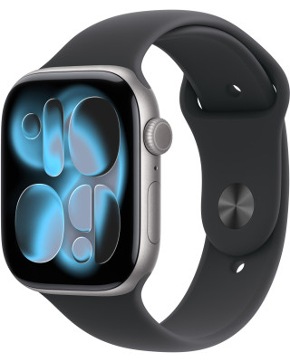 Смарт-годинник Apple Watch Series 11 GPS 42mm Space Grey Aluminium Case with Black Sport Band - S/M (MEQW4RK/A)