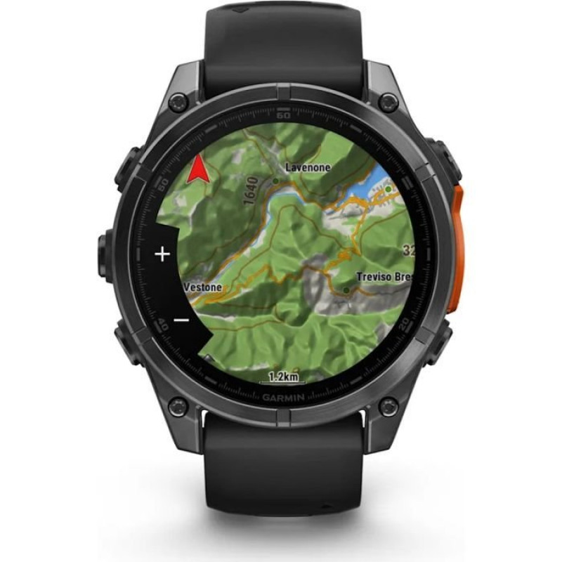 Смарт-годинник Garmin Fenix 8 47mm AMOLED Slate Gray with Black Silicone Band (010-02904-00/29)