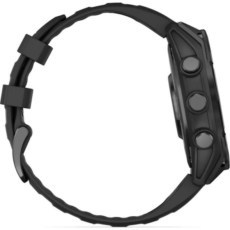 Смарт-годинник Garmin Fenix 8 47mm AMOLED Slate Gray with Black Silicone Band (010-02904-00/29)