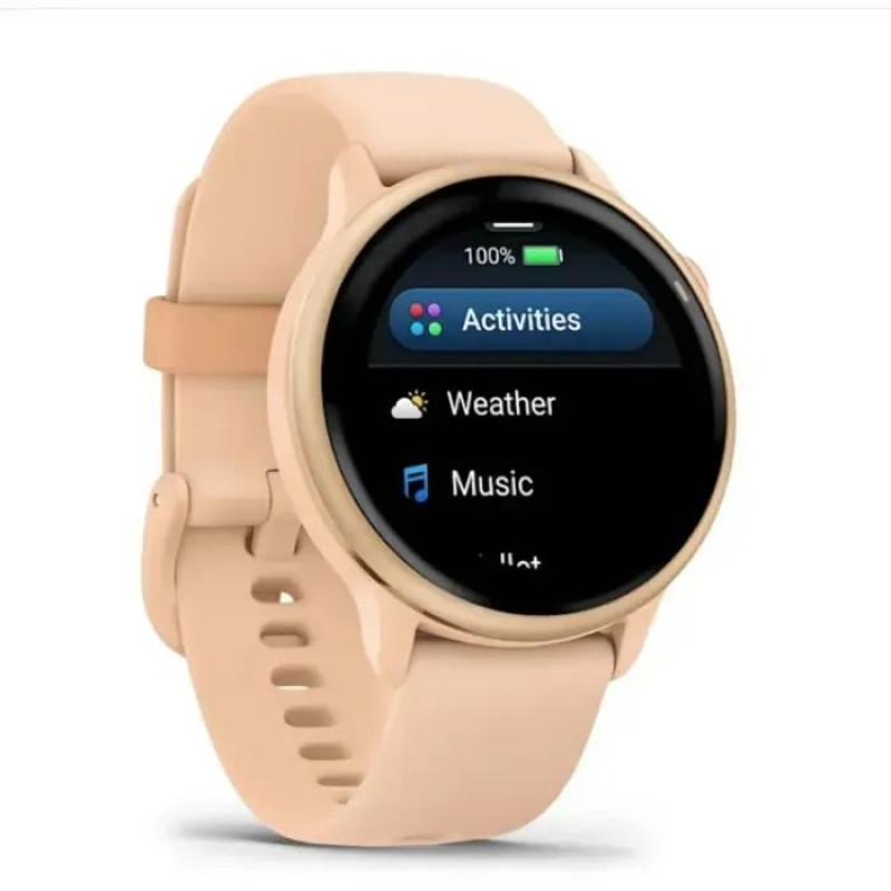 Смарт-годинник Garmin Vivoactive 6 Metallic Pink Dawn with Pink Dawn Band (010-02985-03)