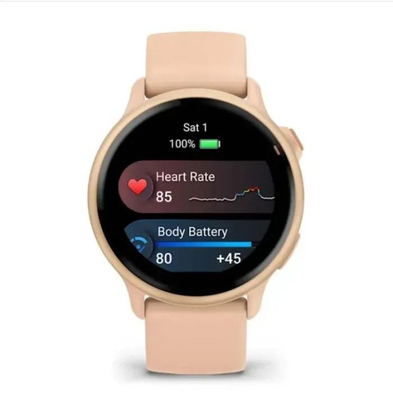 Смарт-годинник Garmin Vivoactive 6 Metallic Pink Dawn with Pink Dawn Band (010-02985-03)