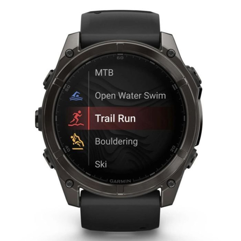 Смарт-годинник Garmin Fenix 8 51mm AMOLED Sapphire Carbon Gray DLC Titanium (010-02905-21)
